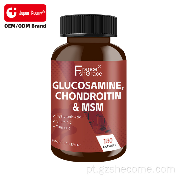 Shecome Glucosamina Condroitina MSM cápsulas Suporte para Articulações
